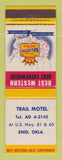 Matchbook Cover - Best Western Trail Motel Enid OK