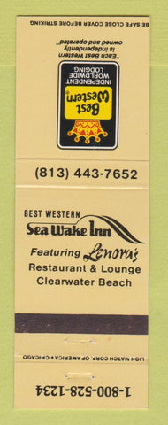 Matchbook Cover - Best Western Sea Wake Inn Clearwater Beach FL