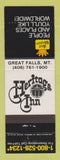 Matchbook Cover - Best Western Heritage Inn Great Falls MT
