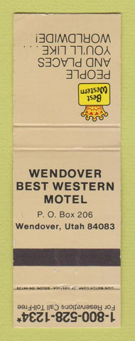 Matchbook Cover - Best Western Wendover Motel UT
