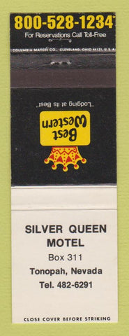Matchbook Cover - Best Western Silver Queen Motel Tonopah NV