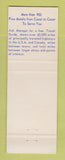 Matchbook Cover - Best Western Cherokee Strip Motel Perry OK