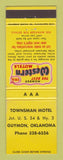 Matchbook Cover - Best Western Townsman Motel Guymon OK