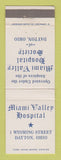 Matchbook Cover - Miami Valley Hospital Society Dayton OH
