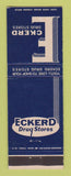 Matchbook Cover - Eckerd Drug Stores