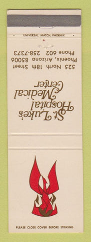 Matchbook Cover - St Luke's Hospital Medical Center Phoenix AZ