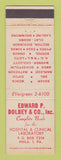 Matchbook Cover - Edward Dolbey Hospital Lab Philadelphia PA WEAR