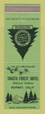 Matchbook Cover - Shasta Forest Motel Burney CA