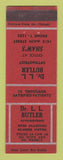 Matchbook Cover - DLL Butler Optometrist Shaw's