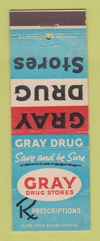 Matchbook Cover - Gray Drug Stores DD Bean
