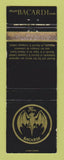 Matchbook Cover - Bacari Rum Canada WEAR