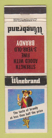 Matchbook Cover - Winebrand Brandy South Africa WEAR