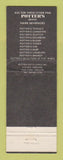 Matchbook Cover - Potter's Scotch Whisky Portland OR WEAR