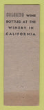 Matchbook Cover - Colombo Wine New York City POOR STRIKER OWRN