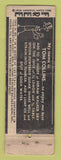Matchbook Cover - Canadian Club Whisky Whiskey Peoria IL UNIVERSAL LONG WORN