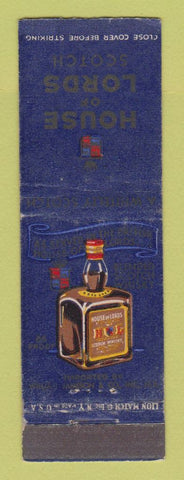 Matchbook Cover - House of Lords Scotch Whiskey WEAR