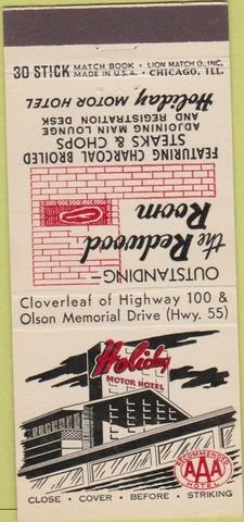 Matchbook Cover - Redwood Room Restaurant Minneapolis MN 30 Strike