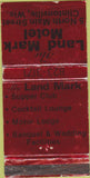 Matchbook Cover - Land Mark Motel Clintonville WI WEAR 30 Strike