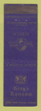 Matchbook Cover - King's Ransom Scotch William Jameson New York City