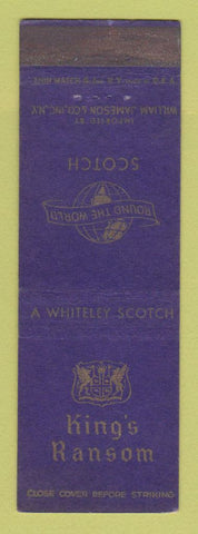 Matchbook Cover - King's Ransom Scotch William Jameson New York City