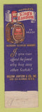 Matchbook Cover - King's Ransom Scotch William Jameson New York City