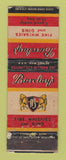 Matchbook Cover - Barclay's Whiskey Gin Detroit MI WORN