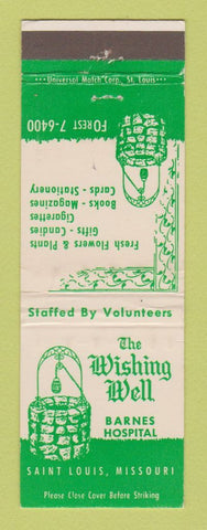 Matchbook Cover - Wishing Well Barnes Hospital St Louis MO