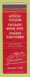 Matchbook Cover - Goodhew Ambulance Service
