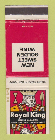 Matchbook Cover - Royal King Wine South Africa