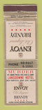Matchbook Cover - Envoy Brandy Liquor South Africa WORN