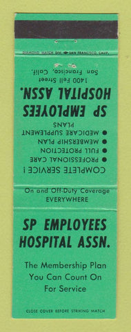 Matchbook Cover - SP Employees Hospital Association San Francisco CA