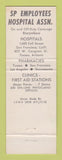 Matchbook Cover - SP Employees Hospital Association San Francisco CA