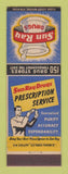 Matchbook Cover - Sun Ray Drug Stores DD Bean