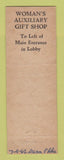 Matchbook Cover - Mobile Infirmary Mobile AL Woman's Auxiliary Gift Shop
