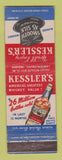 Matchbook Cover - Kessler's Whiskey Lawrenceburg IN WEAR