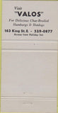 Matchbook Cover - Arch Restaurant Tavern Hamilton ON 30 Strike
