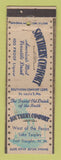 Matchbook Cover - Southern Comfort Whiskey West of the Pecos East Vaughn NM WEAR