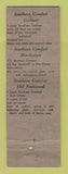 Matchbook Cover - Southern Comfort Whiskey West of the Pecos East Vaughn NM WEAR