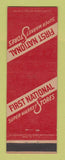 Matchbook Cover - First National Super Markets Grocery