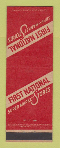 Matchbook Cover - First National Super Markets Grocery