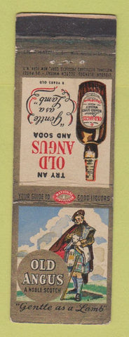 Matchbook Cover - Old Angus Scotch Whiskey WEAR