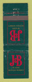 Matchbook Cover - J&B Scotch Whiskey Australia WEAR