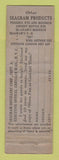 Matchbook Cover - Seagram's 5&7 Crown Whiskey feature WORN