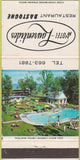Matchbook Cover - Hotel Laurentides Beauport QC 30 Strike