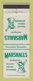 Matchbook Cover - Marshall's Drug Stores Rexall