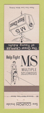 Matchbook Cover - Fight Multiple Sclerosis MS Hope Chest Albuquerque NM
