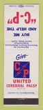 Matchbook Cover - United Gerebral Palsy Santa Rosa CA Help