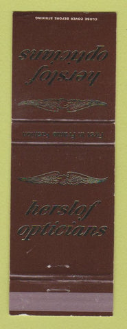 Matchbook Cover - Herslof Opticians Racine WI