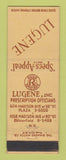 Matchbook Cover - Lugene Opticians New York City