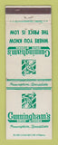 Matchbook Cover - Cunningham's Drug Store